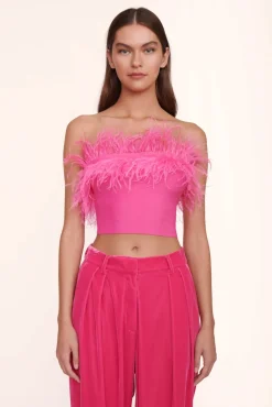 STAUD - NELLIE TOP SHOCKING PINK