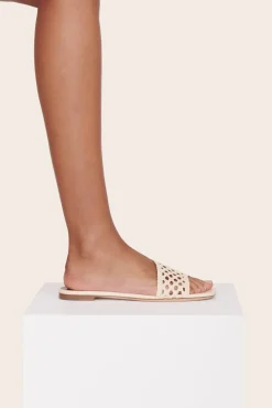 STAUD - NEVIL CROCHET SANDAL CREAM
