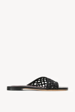 STAUD - NEVIL CROCHET SANDAL BLACK