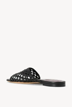 STAUD - NEVIL CROCHET SANDAL BLACK