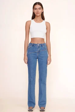STAUD - NOOR TOP WHITE