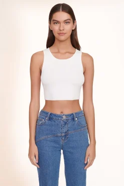 STAUD - NOOR TOP WHITE