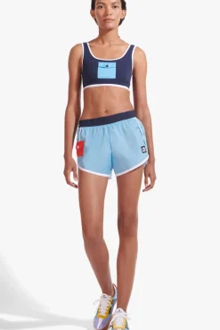 STAUD - NYLON RUN SHORT ALASKAN BLUE