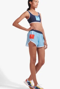 STAUD - NYLON RUN SHORT ALASKAN BLUE