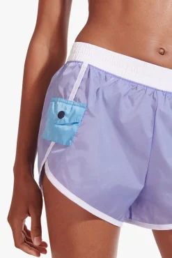 STAUD - NYLON RUN SHORT GALAXY PURPLE
