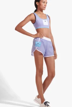 STAUD - NYLON RUN SHORT GALAXY PURPLE