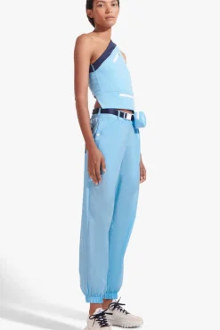 STAUD - NYLON TRACK PANT ALASKAN BLUE