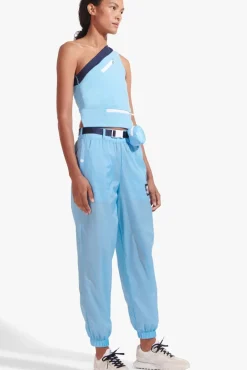 STAUD - NYLON TRACK PANT ALASKAN BLUE