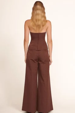 STAUD - OAK PANT CHOCOLATE