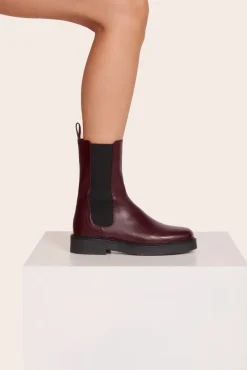STAUD - PALAMINO BOOT BLACK PLUM