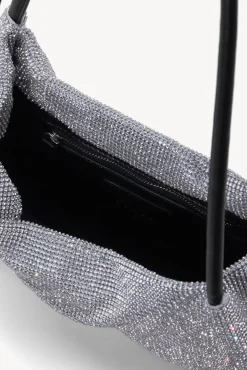 STAUD - PENNY CRYSTAL BAG BLACK BLACK RHINESTONE