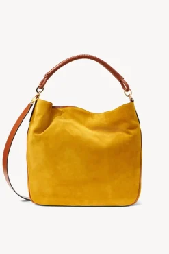 STAUD - PERRY BAG OCHER TAN SUEDE