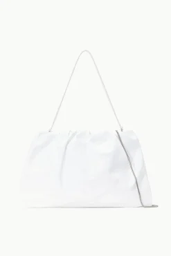 STAUD - PHOEBE BAG PATENT WHITE