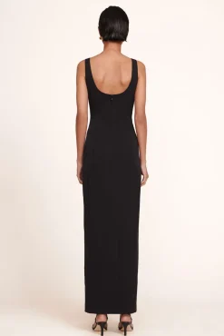STAUD - PORTRAIT DRESS BLACK