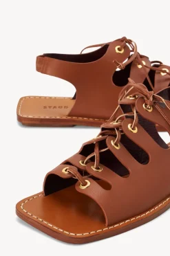 STAUD - QUINN SANDAL TAN