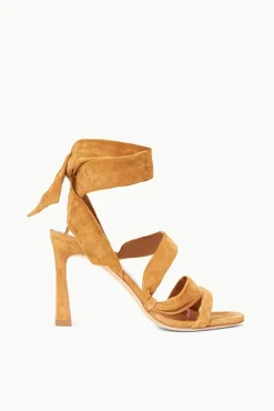 STAUD - RELLIE HEEL SUEDE CASHEW