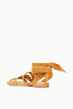 STAUD - RELLIE SANDAL SUEDE CASHEW