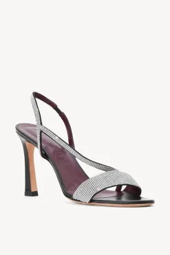STAUD - RHINESTONE NADJA HEEL BLACK