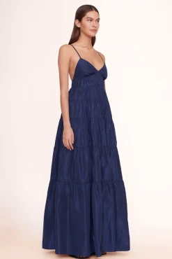 STAUD - RIPLEY DRESS NAVY