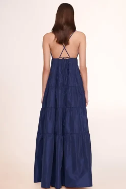 STAUD - RIPLEY DRESS NAVY