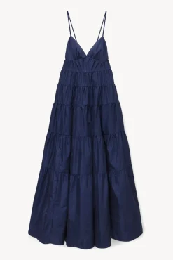 STAUD Occasion Dresses- RIPLEY DRESS NAVY