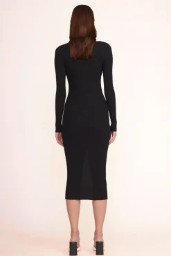 STAUD - SHOKO SWEATER BLACK BLACK WHITE