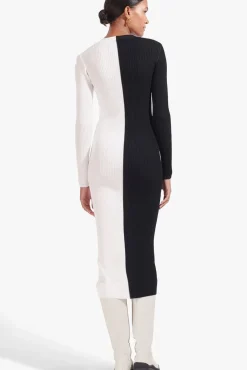 STAUD - SHOKO SWEATER BLACK WHITE