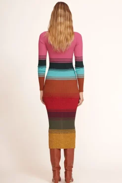 STAUD - SHOKO SWEATER MOSAIC STRIPE
