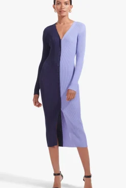 STAUD - SHOKO SWEATER NAVY PERIWINKLE