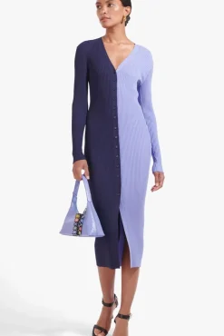 STAUD - SHOKO SWEATER NAVY PERIWINKLE