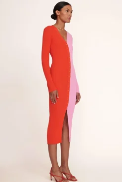 STAUD - SHOKO SWEATER POPPY ROSEBUD
