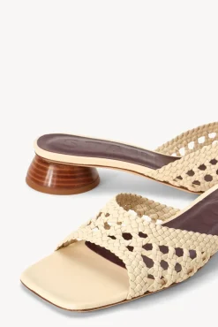 STAUD - SIMONE CROCHET HEEL CREAM