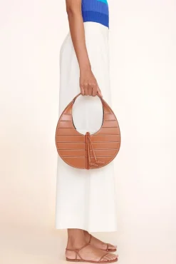 STAUD - SLATTED MOON BAG TAN