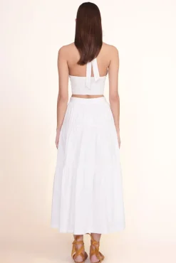 STAUD - SMOCKED KAI TOP WHITE