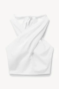 STAUD - SMOCKED KAI TOP WHITE