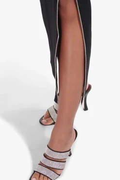 STAUD - SONNY RHINESTONE SANDAL BLACK BLACK RHINESTONE