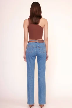 STAUD - SWIRL BUCKLE BELT TAN
