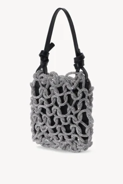 STAUD - TINI CRYSTAL BAG BLACK BLACK RHINESTONE