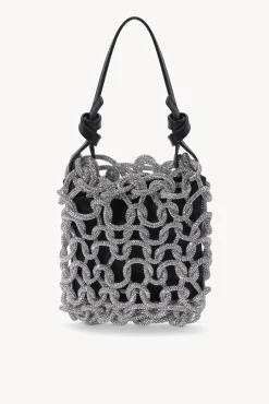 STAUD - TINI CRYSTAL BAG BLACK BLACK RHINESTONE