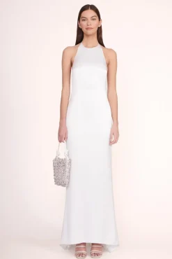 STAUD Bridal Accessories- TINI CRYSTAL BAG RHINESTONES WHITE