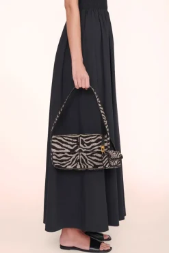 STAUD - TOMMY BEADED BAG BLACK WHITE