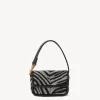 STAUD - TOMMY TINY BEADED BAG BLACK WHITE