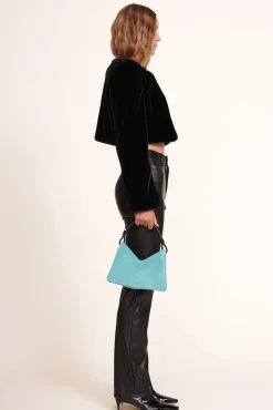 STAUD - VALERIE SHOULDER BAG BLACK CRYSTAL WATERS