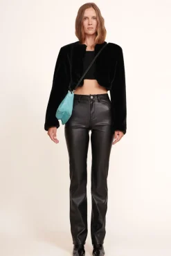 STAUD - VALERIE SHOULDER BAG BLACK CRYSTAL WATERS