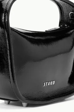 STAUD - VENICE CROSSBODY BLACK PATENT