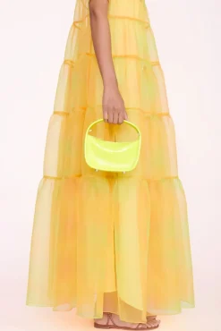 STAUD - VENICE CROSSBODY PATENT CITRON