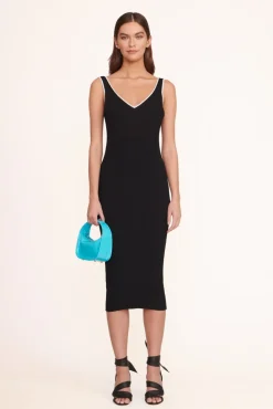 STAUD Occasion Dresses- VENICE CROSSBODY PATENT PACIFIC