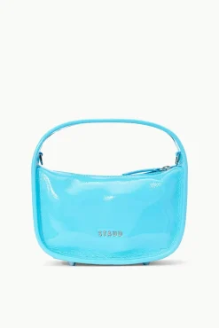 STAUD Occasion Dresses- VENICE CROSSBODY PATENT PACIFIC