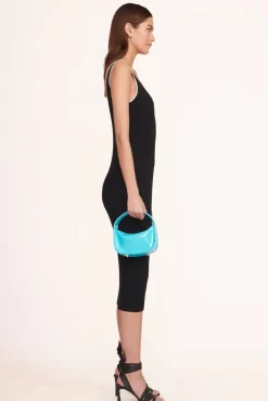 STAUD Occasion Dresses- VENICE CROSSBODY PATENT PACIFIC