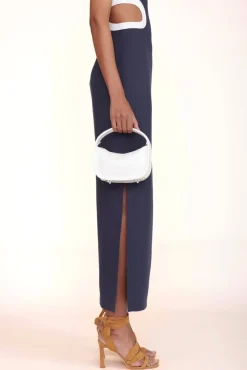 STAUD - VENICE CROSSBODY PATENT WHITE